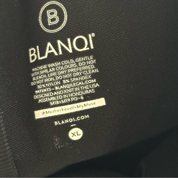 Blanqi Everyday Maternity Belly Support Leggings Black Size XL - Picture 6 of 10